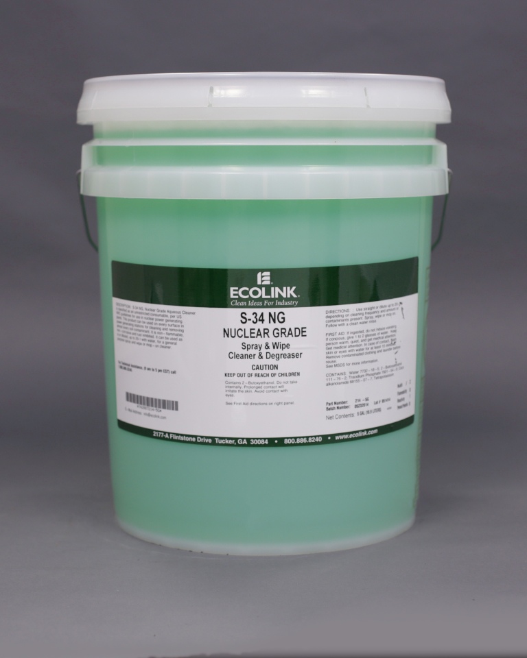 S-34 NG Nuclear Grade Cleaner - 5 Gallon Pail