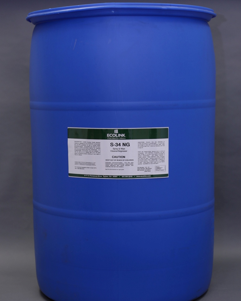 S-34 NG - Nuclear Grade Cleaner - 55 Gallon Drum |