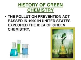 history of green chemistry