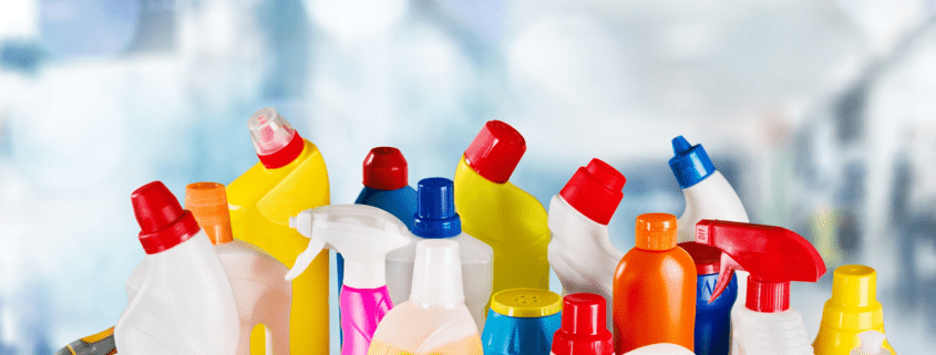 women and household chemicals